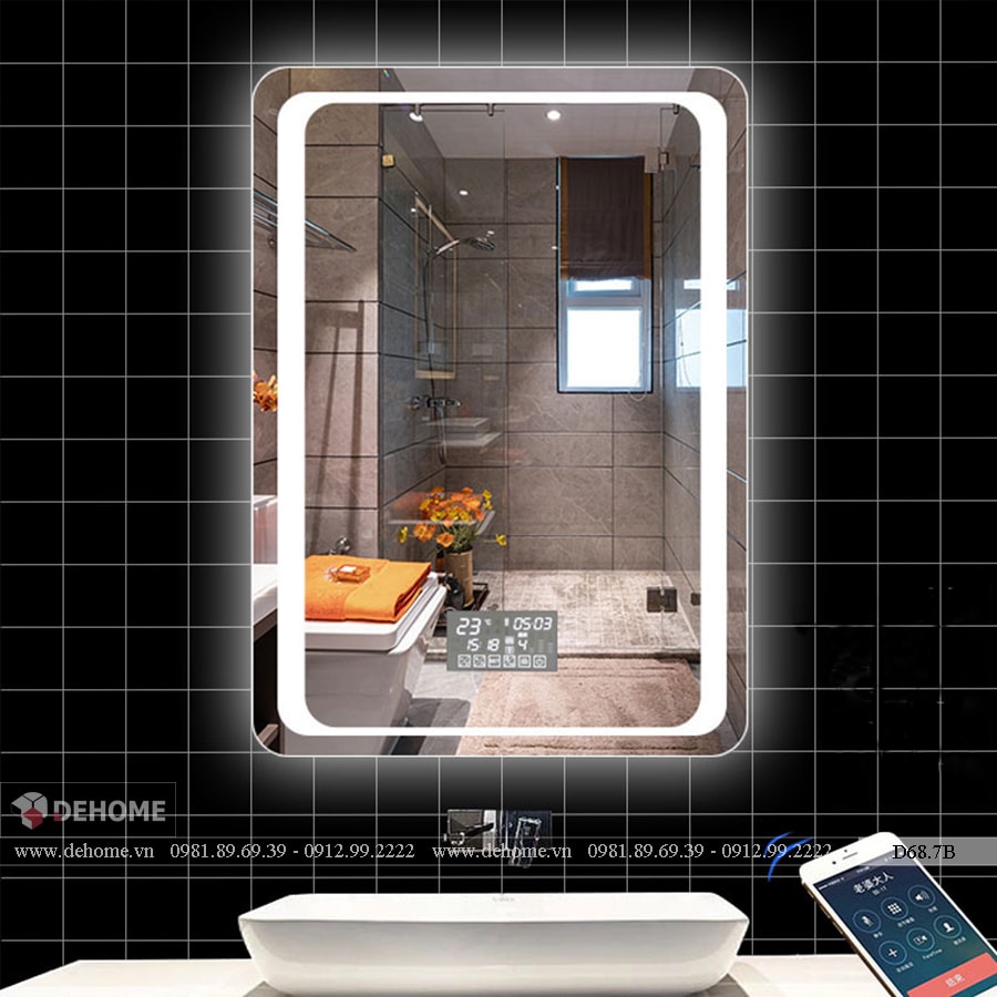 Gương nhà tắm thông minh được trang bị các cảm biến chuyển động, giúp bạn dễ dàng điều chỉnh ánh sáng và chức năng của gương chỉ bằng cử chỉ tay. Bên cạnh đó, gương nhà tắm thông minh còn tích hợp một loạt các cảm biến khác như nhiệt độ và độ ẩm, giúp bạn kiểm soát được môi trường phòng tắm tối ưu và an toàn nhất.