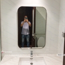 Gương Phòng Tắm Khung Mạ PVD Màu Vàng Cao Cấp Dehome - DKL68.1V