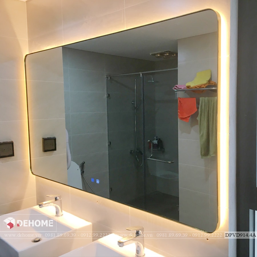 Gương nhà tắm PVD cao cấp: Không gian nhà tắm của bạn sẽ trở nên sang trọng và hiện đại hơn với bộ sưu tập gương nhà tắm PVD cao cấp. Với chất liệu bền đẹp và màu sắc rực rỡ, gương PVD là sự lựa chọn hoàn hảo cho những ai muốn thêm sự tinh tế và sáng tạo vào phòng tắm của mình. Hãy khám phá thế giới mới với gương nhà tắm PVD cao cấp.