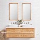 Gương khung gỗ tự nhiên cho phòng tắm cao cấp Dehome - DG69B