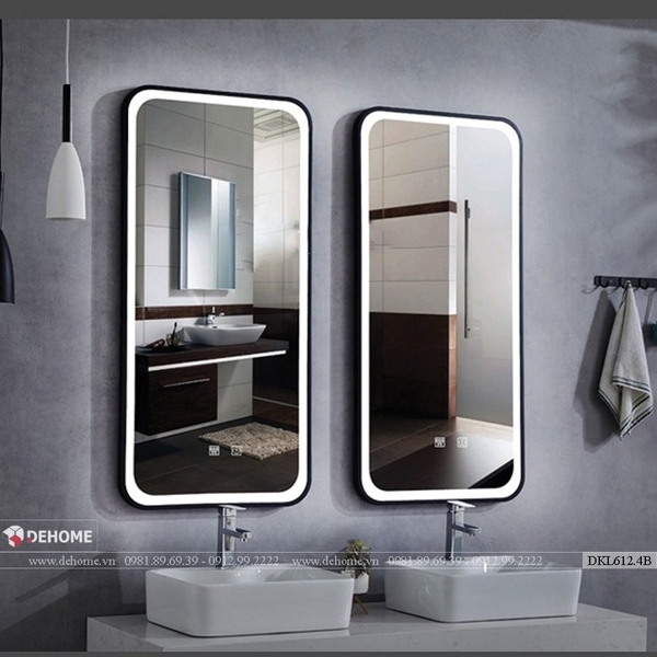 Gương phòng tắm sơn tĩnh điện cao cấp Dehome - DKL612.4B