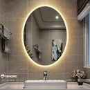 Gương phòng tắm có đèn led hình elip 50 x 75cm Dehome - DE57.1A