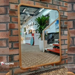 Gương nhà tắm khung gỗ sồi Dehome - DG79TNA