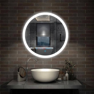 Gương Tròn Phòng Tắm Đèn Led Cảm Ứng Cao Cấp Dehome - D80.2B
