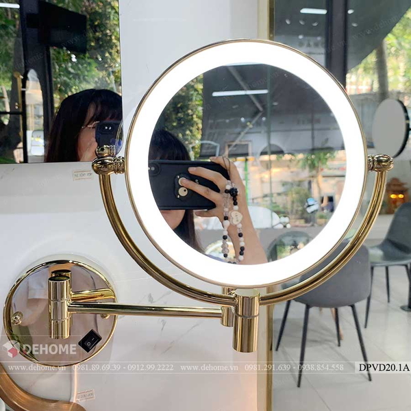 Gương Gắn Tường Nhà Tắm Khung Mạ PVD Cao Cấp Dehome - DPVD20.1A