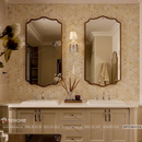 Gương Phòng Tắm Khung Inox Mạ PVD Vàng Hồng Cao Cấp Dehome - DPVD6512A