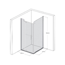 Vách Ngăn Phòng Tắm Cao Cấp Khung Inox Cao Cấp - FE10