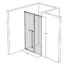Vách Ngăn Nhà Tắm Khung Kim Loại Cao Cấp - FE17