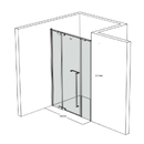 Phòng Tắm Vách Kính Khung Kim Loại Cao Cấp - FE18