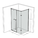 Cabin Phòng Tám Kính Khung Kim Loại Cao Cấp - FE19