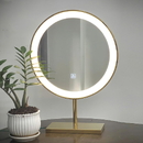 Gương Bàn Trang Điểm Khung Mạ PVD Có Đèn Led Cao Cấp Dehome - DPVD50.2B