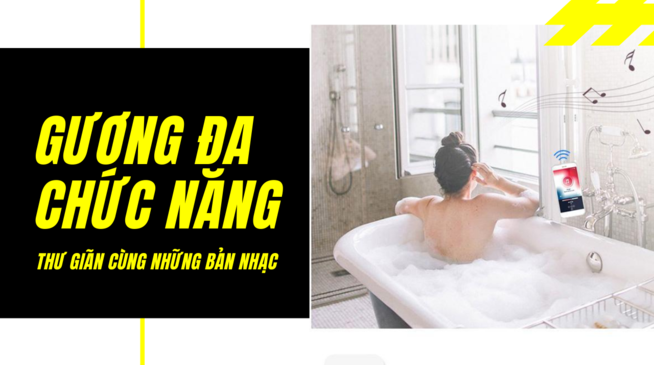 Gương Thông Minh Đa Chức Năng Kết Nối Loa Bluetooth Nghe Nhạc|Dehome - Gương Kính Hàng Đầu Việt Nam