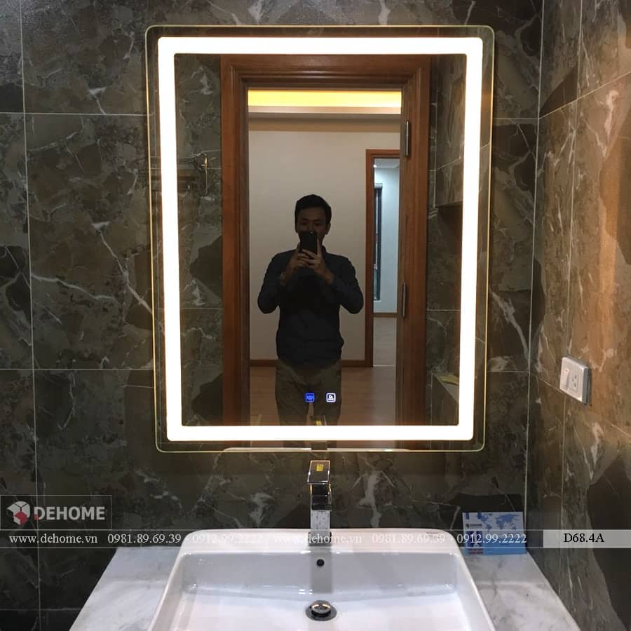 gương phòng tắm cao cấp hình chữ nhật
