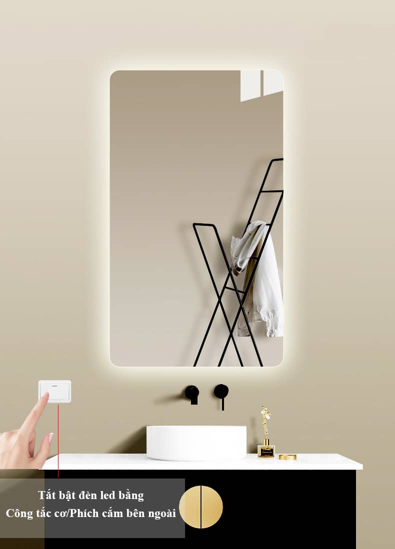 gương phòng ngủ cao cấp có đèn led