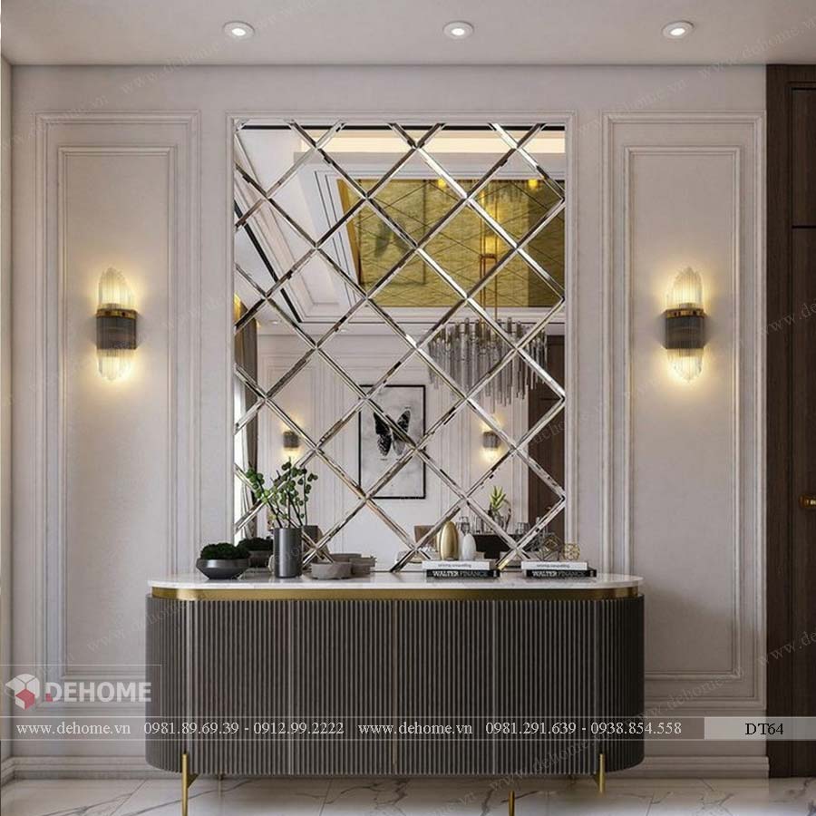 gương trang trí cho phòng khách sang trọng