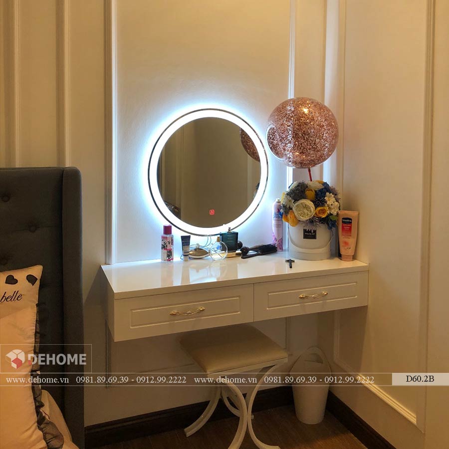 gương led bàn trang điểm dehome