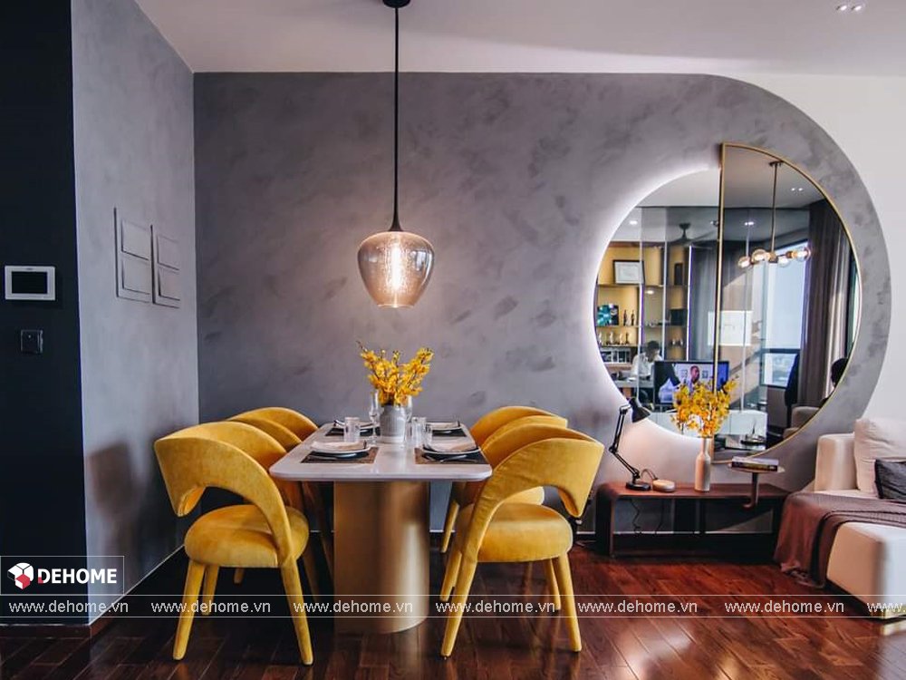 Gương khung mạ PVD được lắp đặt tại chung cư D’edge