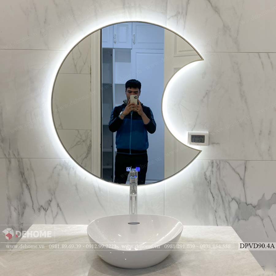 Gương khung mạ PVD thông minh cho phòng tắm