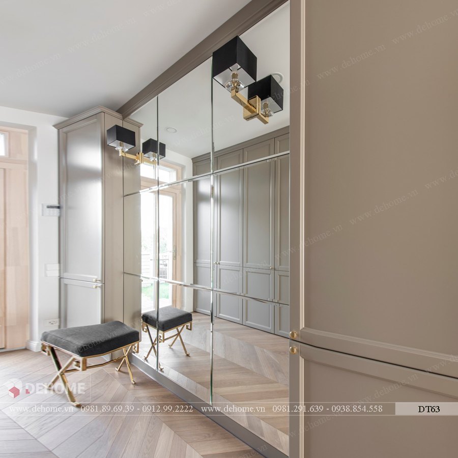 Gương ốp bếp phòng ngủ