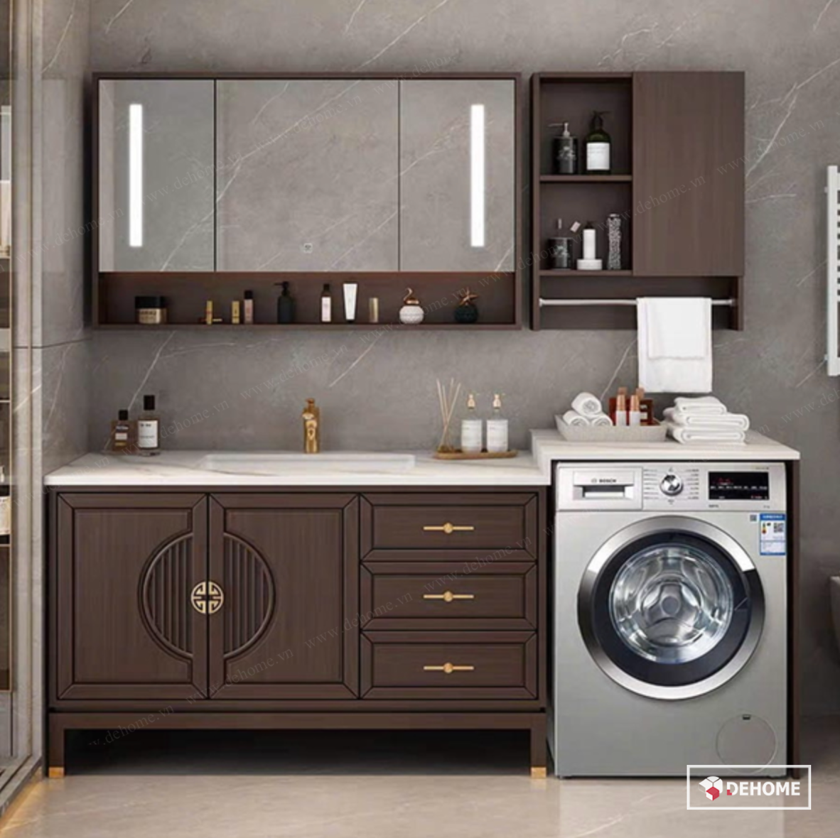 Vì sao tủ gương gỗ nhựa được ưa chuộng?