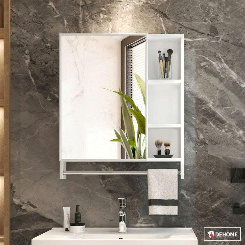 Tủ gương mini bằng gỗ nhựa PVC