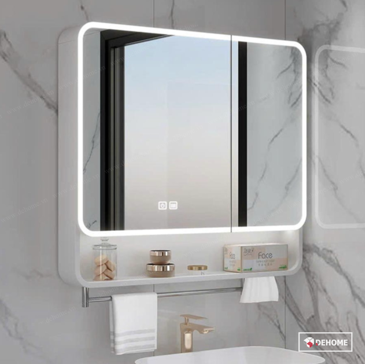 Các loại gương LED phòng tắm phổ biến hiện nay